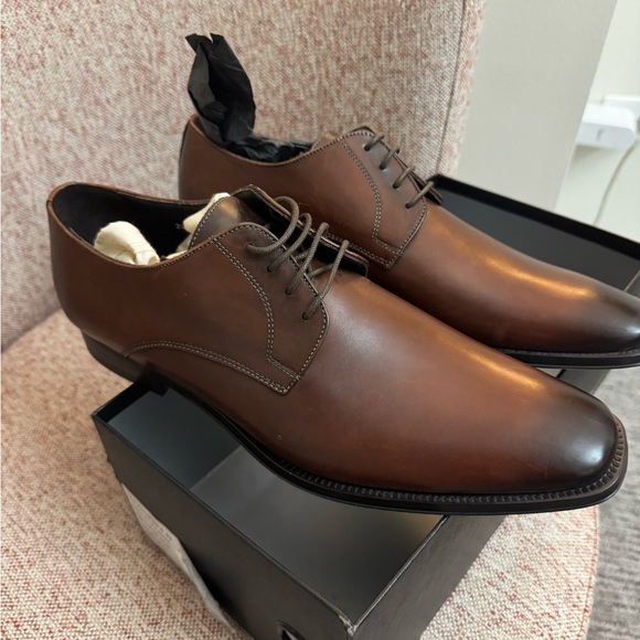 To Boot Rich Brown Leather Oxfords - Picture 1 of 6